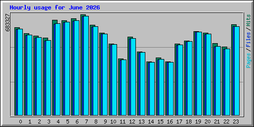 Hourly usage for June 2026